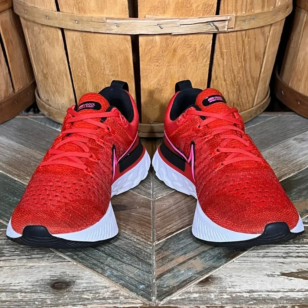 Nike React Infinity Run Flyknit 2 Chile Red DM8073-600 Running Shoes Womens 6.5
